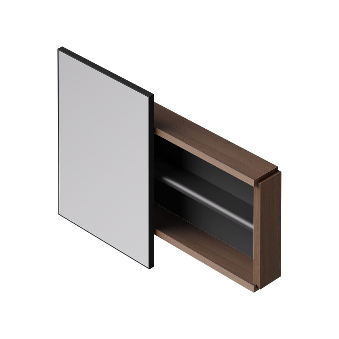 Alice Lari Rectangular – Καθρέπτης Μπάνιου – Matt Black (MSP85ID08)