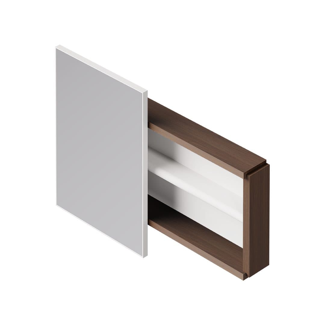 Alice Lari Rectangular – Καθρέπτης Μπάνιου – Matt White (MSP85ID09)