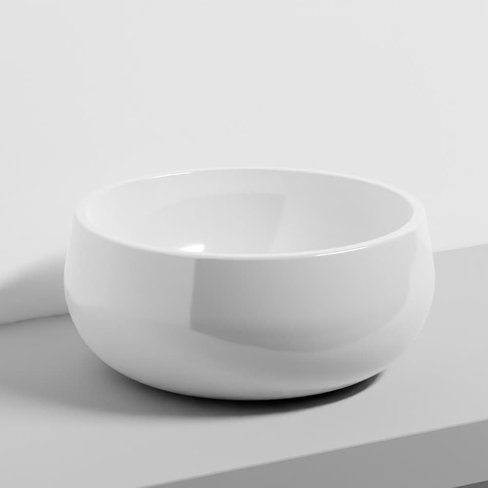 Cielo Tino – Νιπτήρας Επικαθήμενος – White Glossy (BATO BL)
