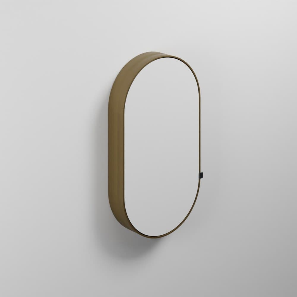 Cielo Oval box - left – Καθρέπτης Μπάνιου – Bronze Brushed (CASPCOSX BZ)