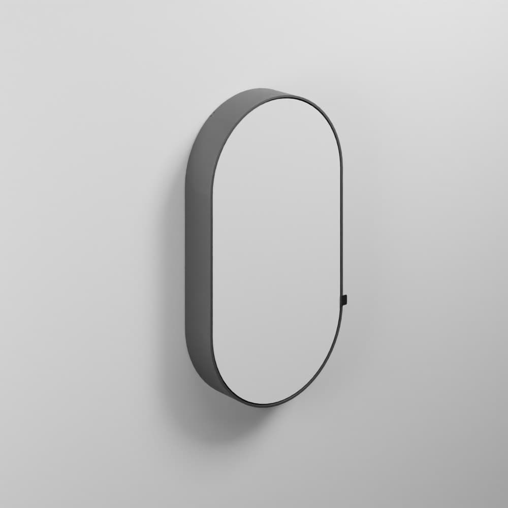 Cielo Oval box - left – Καθρέπτης Μπάνιου – Cemento (CASPCOSX CM)