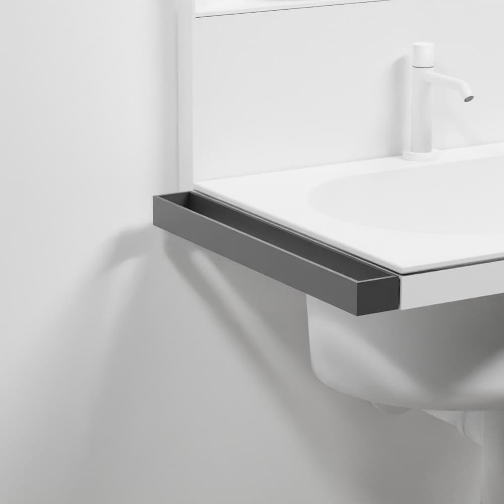 Cielo Elle towel rail left  right – Πετσετοκρεμάστρα – Cemento (ELPL CM)