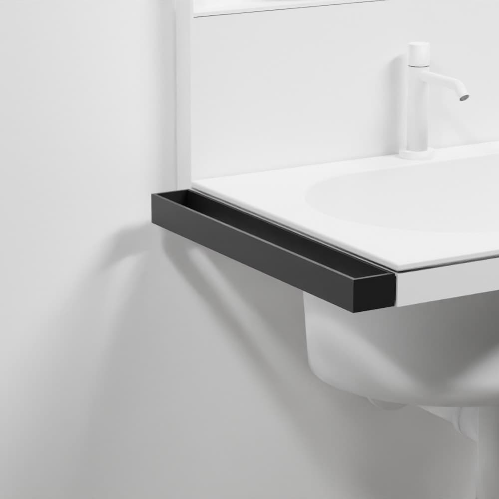 Cielo Elle towel rail left right – Πετσετοκρεμάστρα – Matt Black (ELPL NM)