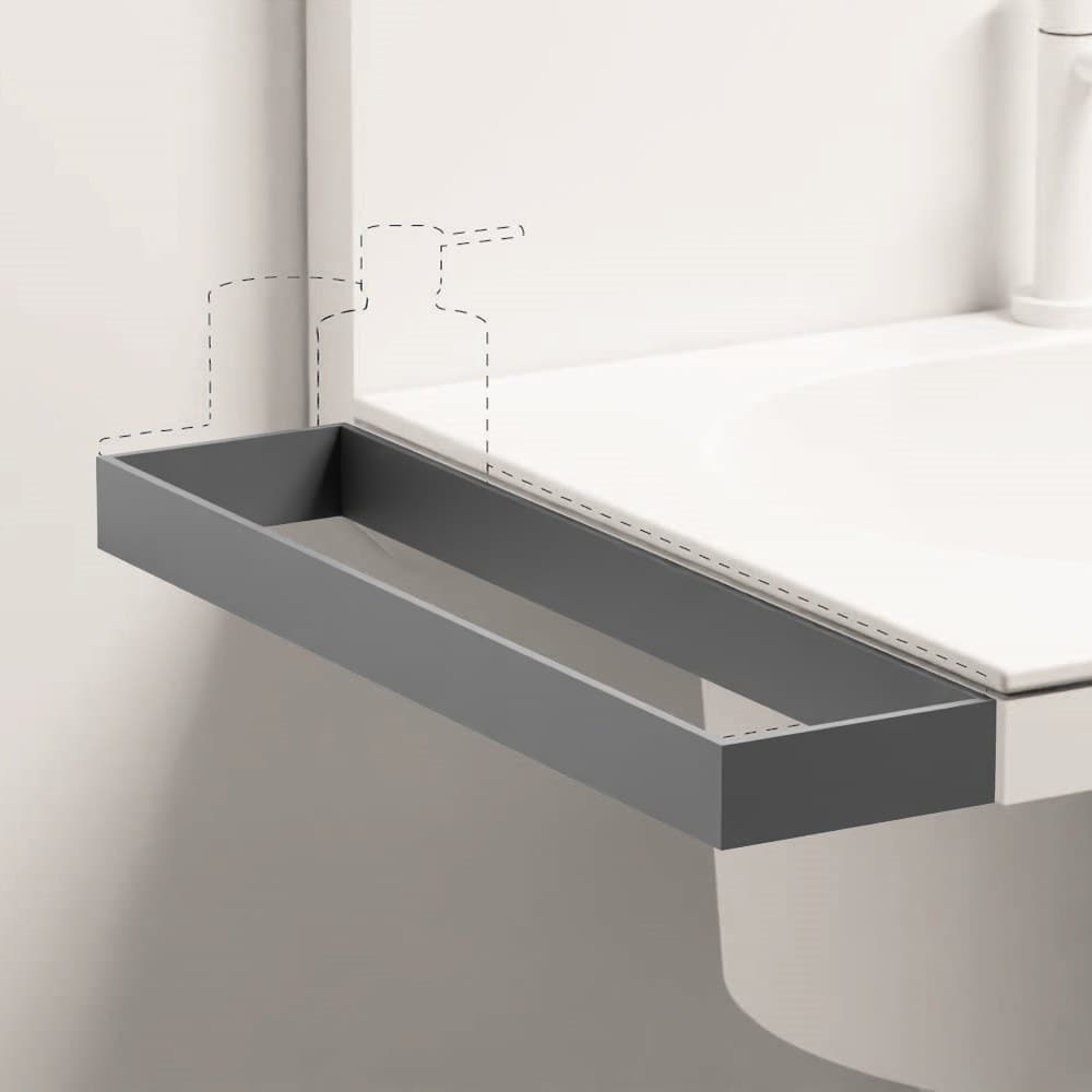 Cielo Tray for accessories – Ράφι – Cemento (ELPM CM)