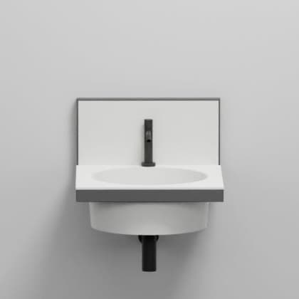 Cielo Framework – Βάση Νιπτήρα – cm 50 x 54 x 42 h (without mirror) – Cemento (ELSTT CM)