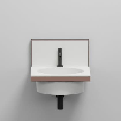 Cielo Framework – Βάση Νιπτήρα – cm 50 x 54 x 42 h (without mirror) – Ninfea (ELSTT NI)