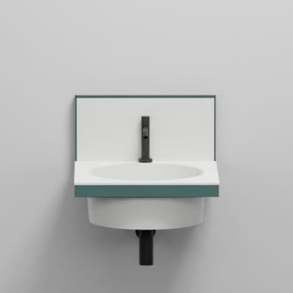 Cielo Framework – Βάση Νιπτήρα – cm 50 x 54 x 42 h (without mirror) – Smeraldo (ELSTT SM)