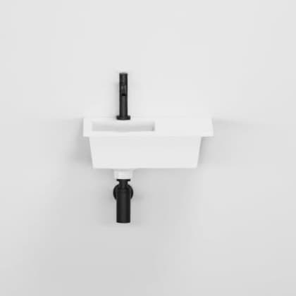 Cielo Era 45 suspended with left basin – Νιπτήρας Επικαθήμενος – White Glossy (ERLA45 BL)