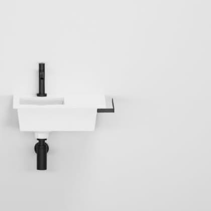 Cielo Towel rail for Era – Πετσετοκρεμάστρα – cm 45 x 34 x 14 h – Matt Black (ERPL45 NM)