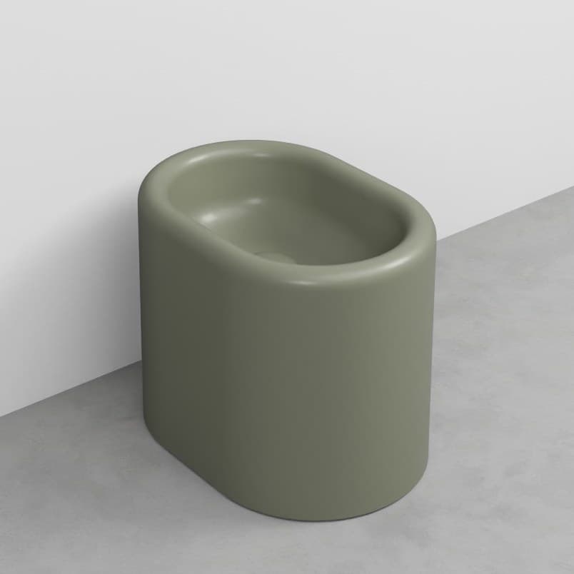 Cielo Itaca with steel fitting, left side – Μπιντέ Δαπέδου – Agave (ITBICOLOR AG)