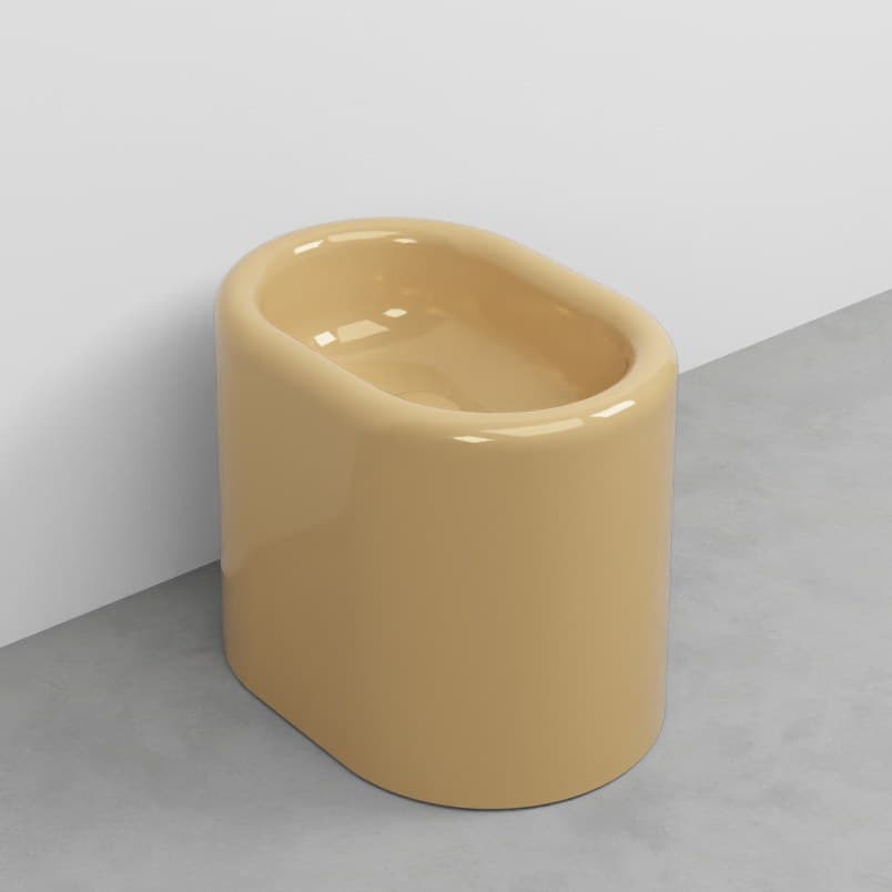 Cielo Itaca with steel fitting, left side – Μπιντέ Δαπέδου – Anemone (ITBICOLOR AM)