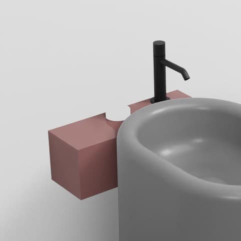 Cielo Itaca with steel fitting, left side – Ράφι – Corallo (ITMBSXCO CO)
