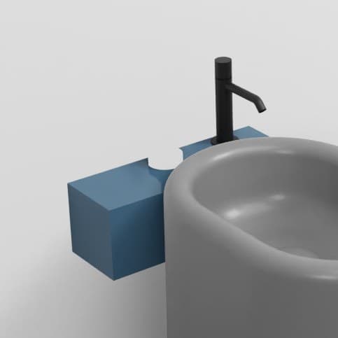 Cielo Itaca with steel fitting, left side – Ράφι – Oltremare (ITMBSXOL OL)
