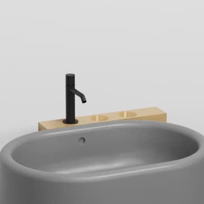 Cielo Shelf (mandatory with metal cup and dispenser) – Ράφι – cm 66 x 46 x 85 h – Anemone (ITMLDX AM)