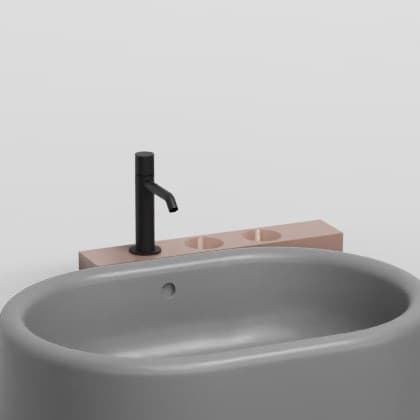 Cielo Shelf (mandatory with metal cup and dispenser) – Ράφι – cm 66 x 46 x 85 h – Ninfea (ITMLDX NI)