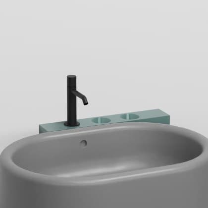 Cielo Shelf (mandatory with metal cup and dispenser) – Ράφι – cm 66 x 46 x 85 h – Smeraldo (ITMLDX SM)