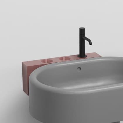 Cielo Shelf (mandatory with metal cup and dispenser) – Ράφι – Corallo (ITMLSX CO)