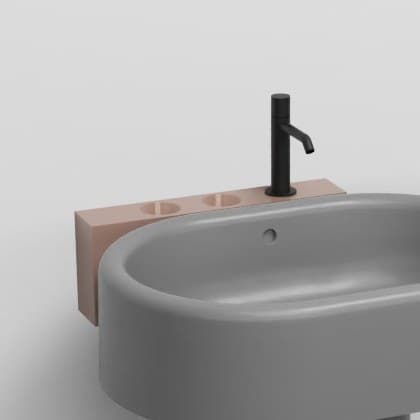 Cielo Shelf (mandatory with metal cup and dispenser) – Ράφι – Ninfea (ITMLSX NI)