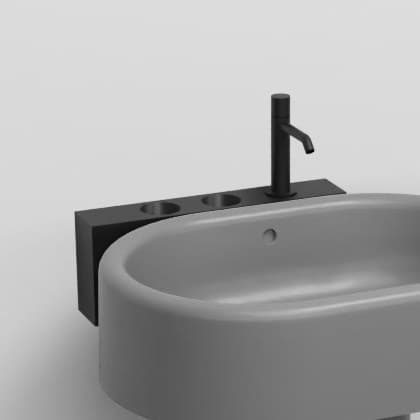 Cielo Shelf (mandatory with metal cup and dispenser) – Ράφι – Matt Black (ITMLSX NM)