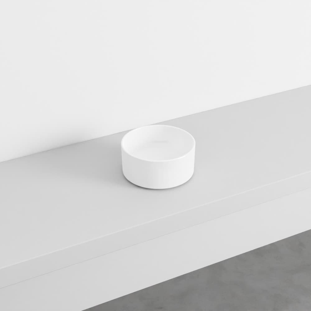 Cielo Minimo round – Νιπτήρας Επικαθήμενος – White Glossy (MILAT BL)