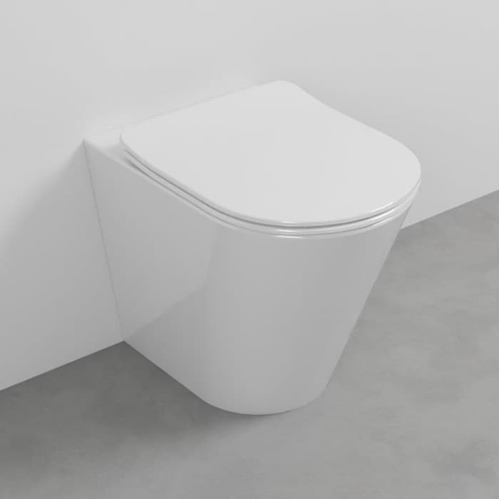 Cielo Mare - rimless – Λεκάνη Δαπέδου – cm 54,5 x 37,5 x 42 h – White Glossy (MRVAK BL)