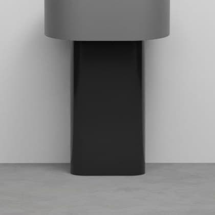 Cielo Otis oval with – Βάση Νιπτήρα – Black Glossy (OTCOLN N)