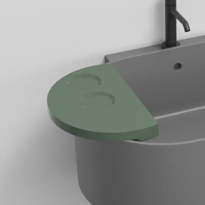 Cielo Semicircular shelf – Ράφι – Alga (OTMSCOLOR AL)