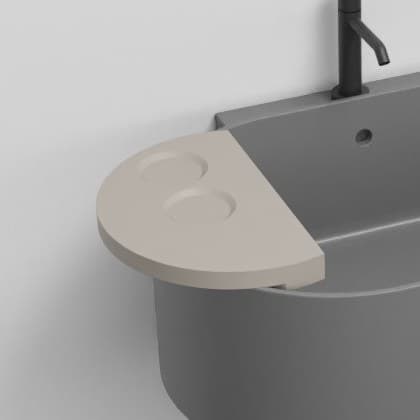 Cielo Semicircular shelf – Ράφι – Avena (OTMSCOLOR AV)