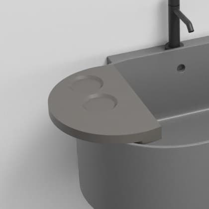Cielo Semicircular shelf – Ράφι – Fango (OTMSCOLOR FN)