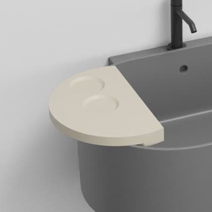 Cielo Semicircular shelf – Ράφι – Lino (OTMSCOLOR LN)