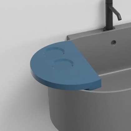 Cielo Semicircular shelf – Ράφι – Oltremare (OTMSCOLOR OL)