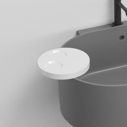 Cielo Round shelf – Ράφι – White Glossy (OTMT BL)