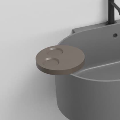 Cielo Round shelf – Ράφι – Cacao (OTMTCOLOR CA)