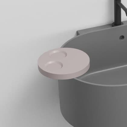 Cielo Round shelf – Ράφι – Cipria (OTMTCOLOR CP)