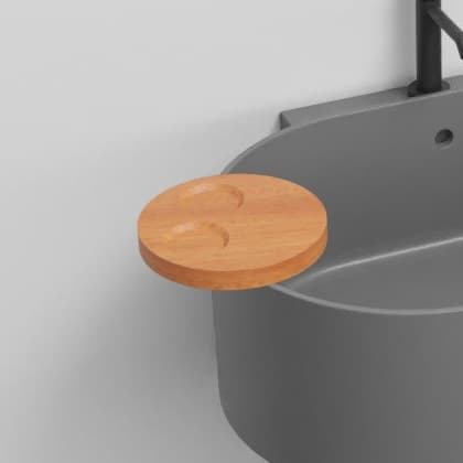 Cielo Round shelf – Ράφι – Iroko (OTMTE IR)