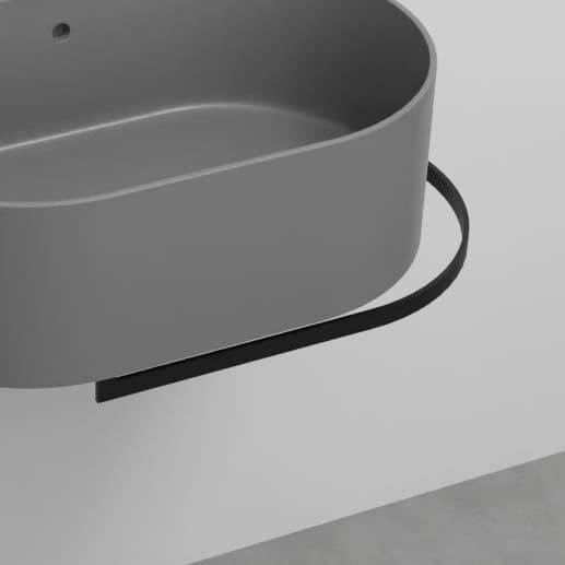 Cielo Towel rail - right side – Πετσετοκρεμάστρα – Matt Black (OTPLDX NM)