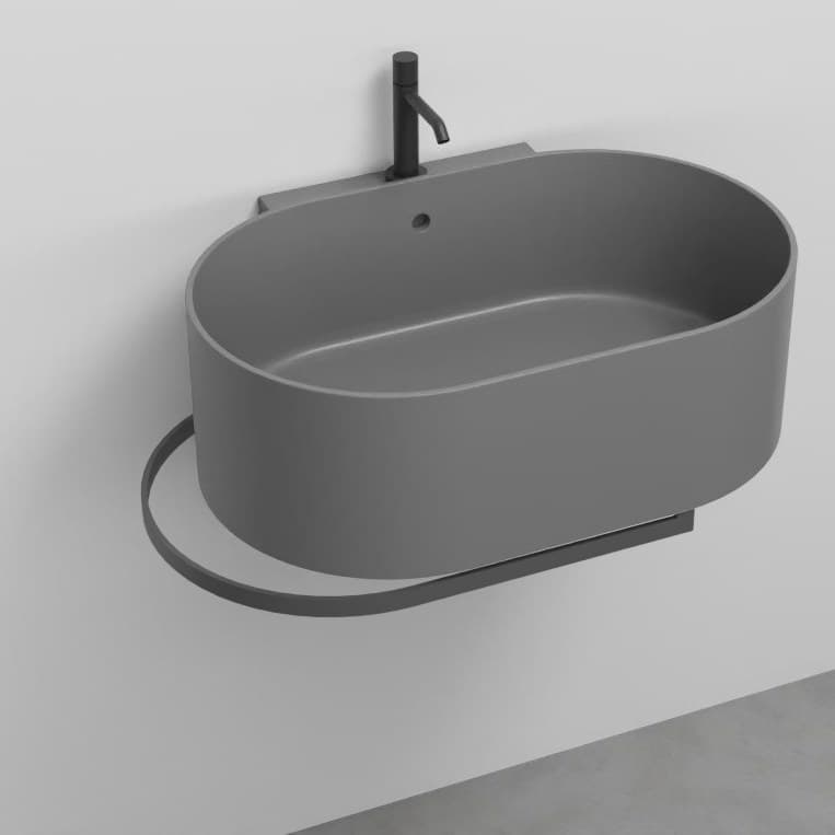 Cielo Towel rail - left side – Πετσετοκρεμάστρα – Cemento (OTPLSX CM)