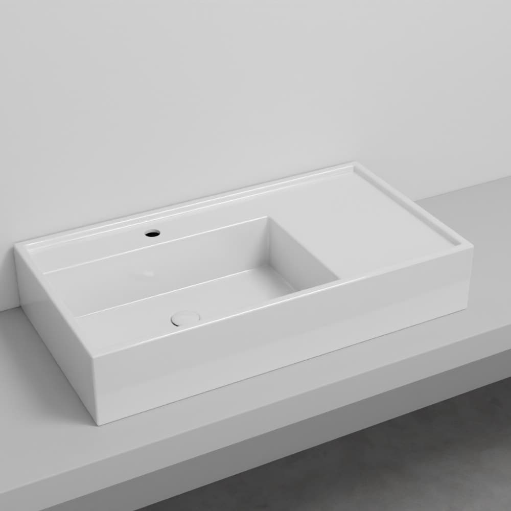 Cielo Plinio 85 – Νιπτήρας Επικαθήμενος – White Glossy (PNLA85 BL)