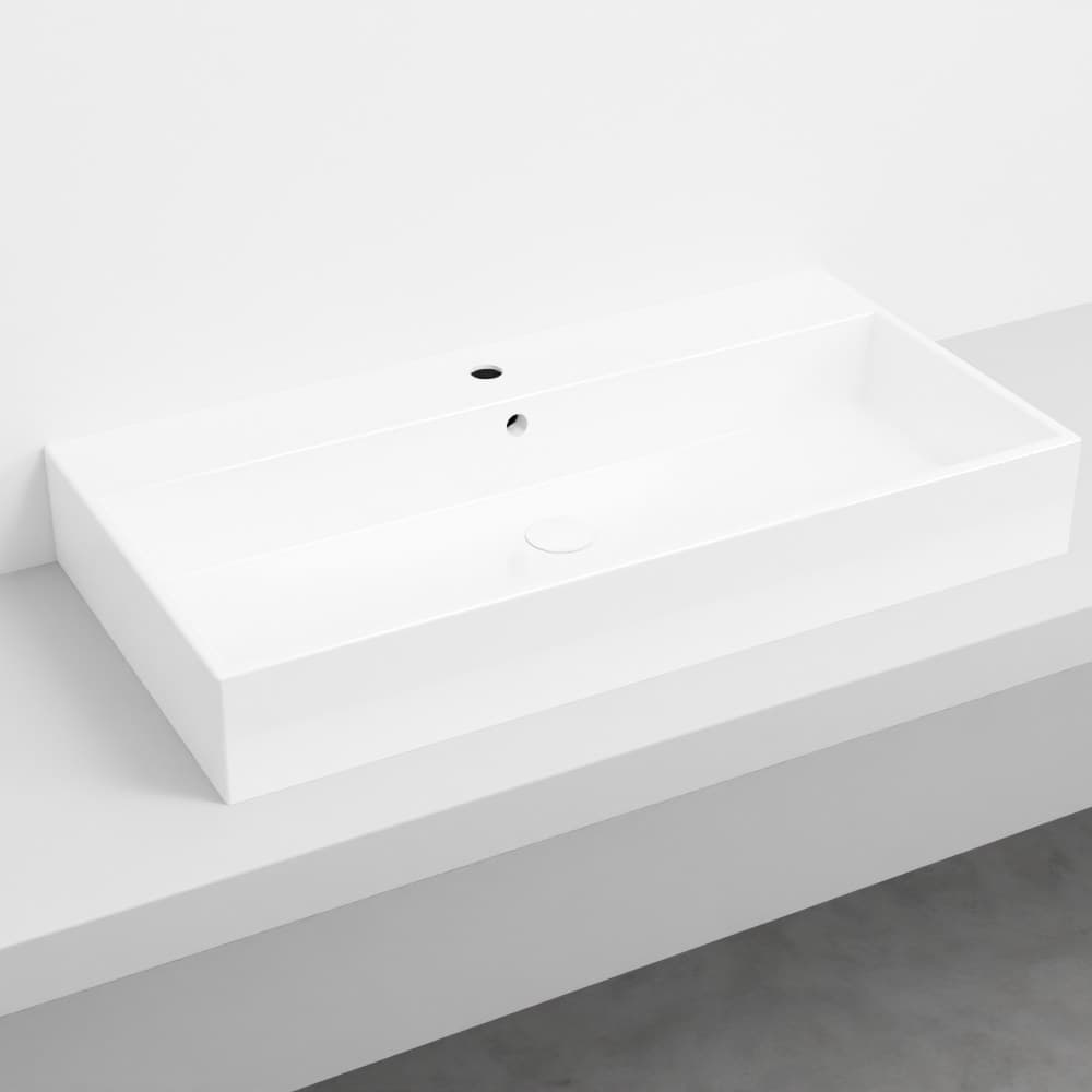 Cielo Smile 100 – Νιπτήρας Επικαθήμενος – White Glossy (SMLAA100 BL)