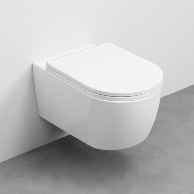 Cielo Smile 53 – Λεκάνη Κρεμαστή – White Glossy (SMVSNW BL)