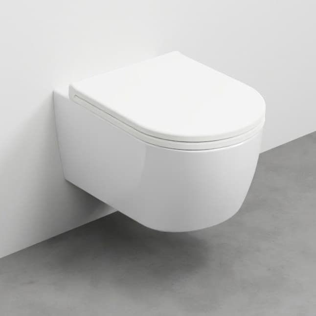 Cielo Smile Mini 48 – Λεκάνη Κρεμαστή – White Glossy (SMVSR BL)