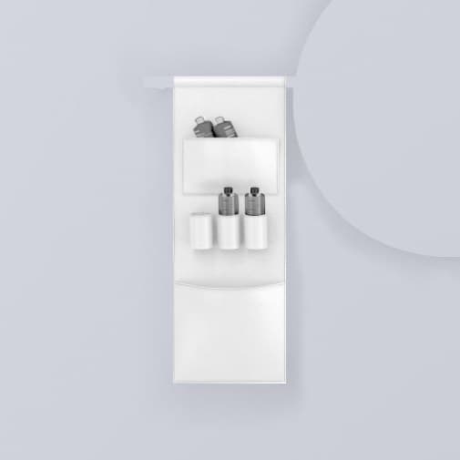Cielo Siwa storage bag – Καλάθι Μπάνιου – Matt White (SWSCT BI)