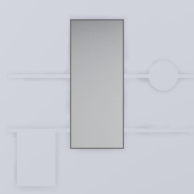 Cielo Rectangular – Καθρέπτης Μπάνιου – Cemento (SWSPR CM)