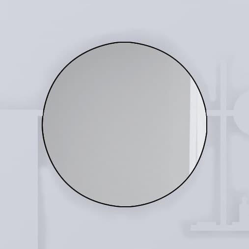 Cielo Round – Καθρέπτης Μπάνιου – Matt Black (SWSPT NM)
