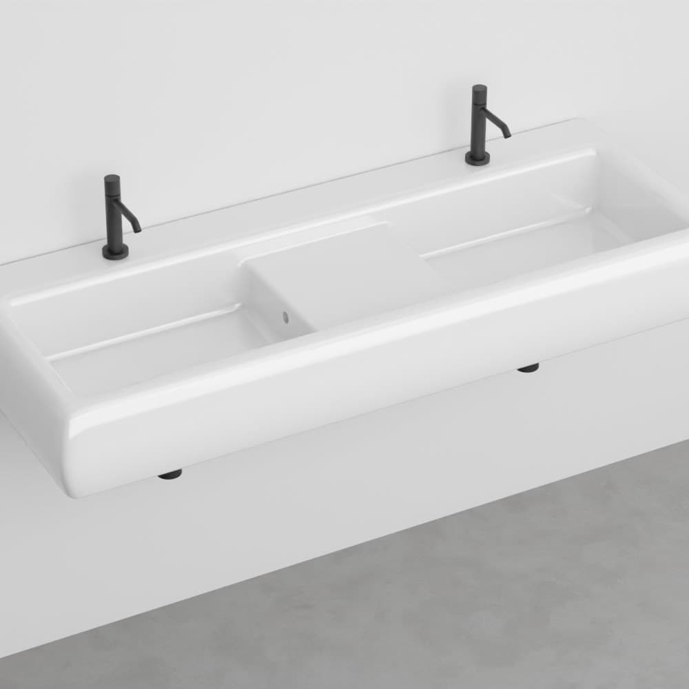 Cielo Teseo 140 suspended – Νιπτήρας Επικαθήμενος – White Glossy (TSLS140 BL)