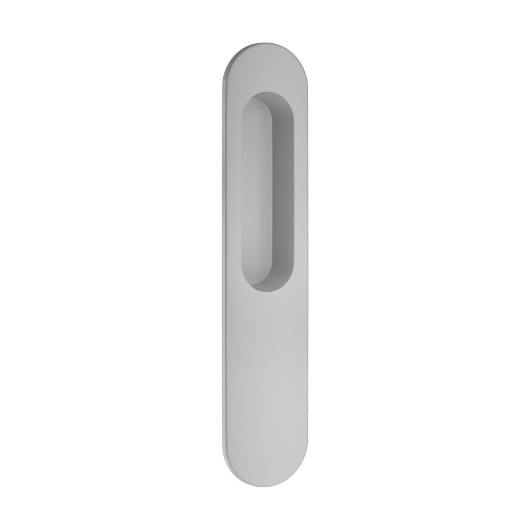 DnD Flush Plates – Λαβή Ανασυρόμενης – Οβάλ χούφτα – White (1122-OBN)