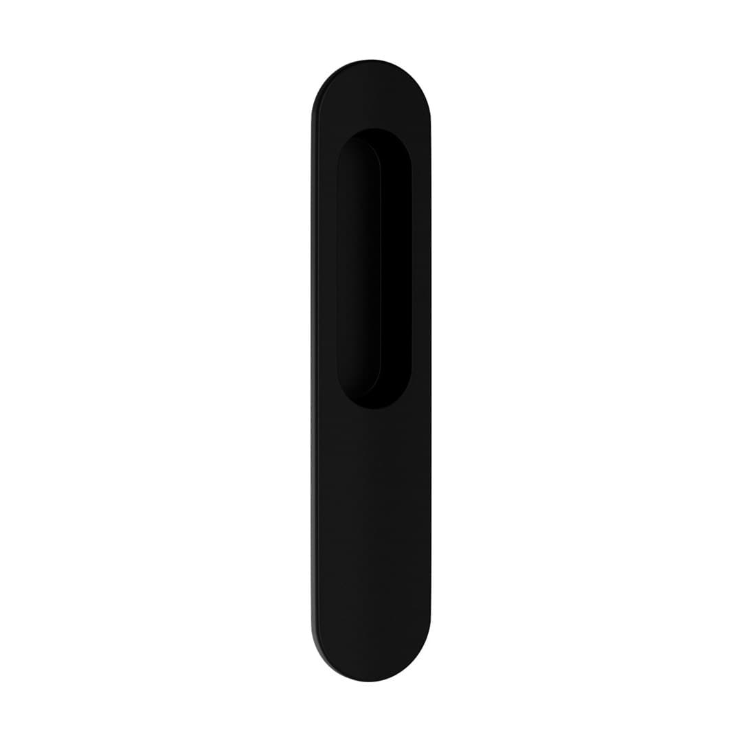 DnD Flush Plates – Λαβή Ανασυρόμενης – Οβάλ χούφτα – Black (1122-ONO)