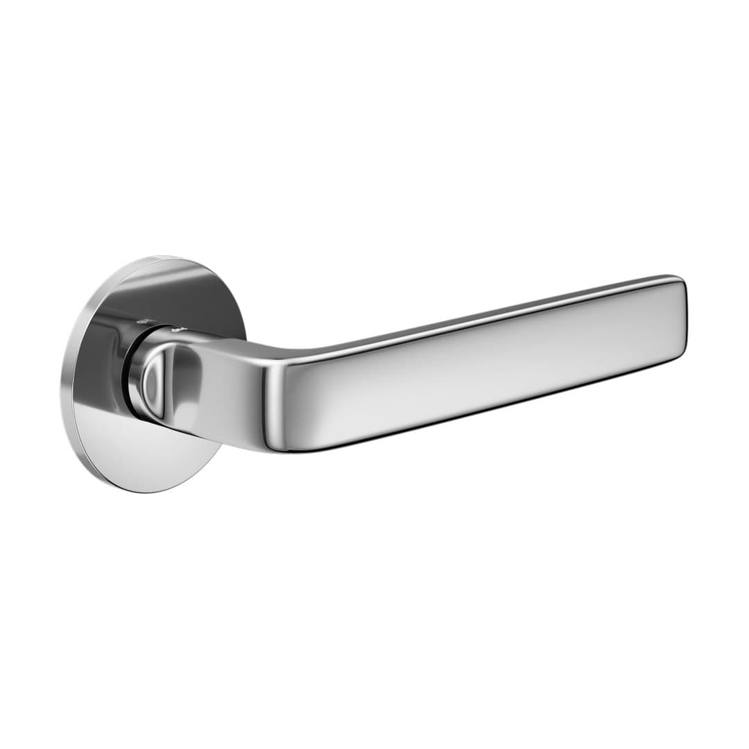 DnD Elena – Πόμολο Πόρτας Ροζέτα – Fine Tonda – Polished chrome (119/40-OC)