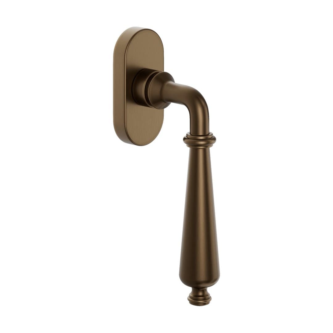 DnD Giorgia – Πόμολο Παραθύρου – DK VIS Ovale – Matt sandblasted bronze (22V-BSO)