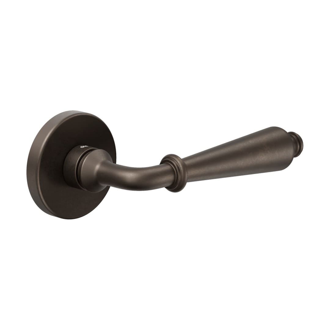 DnD Giorgia – Πόμολο Πόρτας Ροζέτα – Vis Tonda – Antique bronze (22/12-AB)